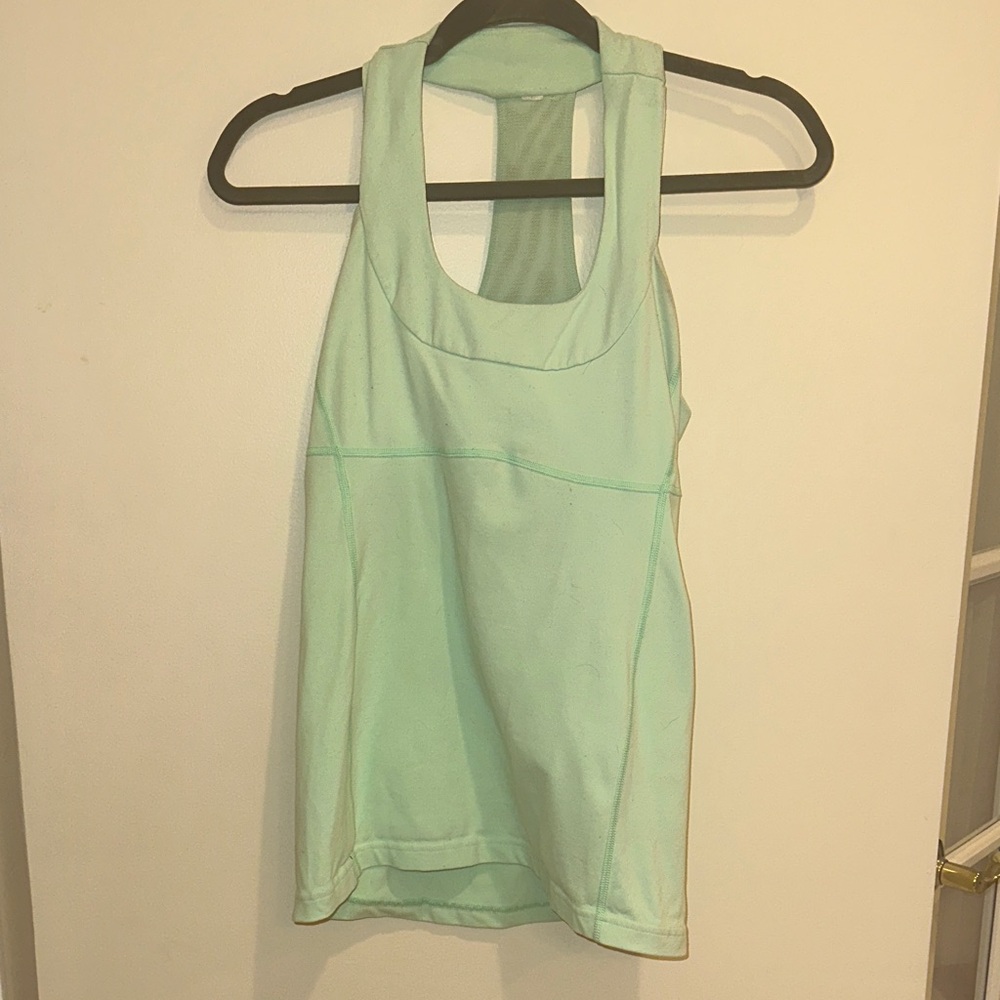 Lululemon Athletica Light Green Tank Top